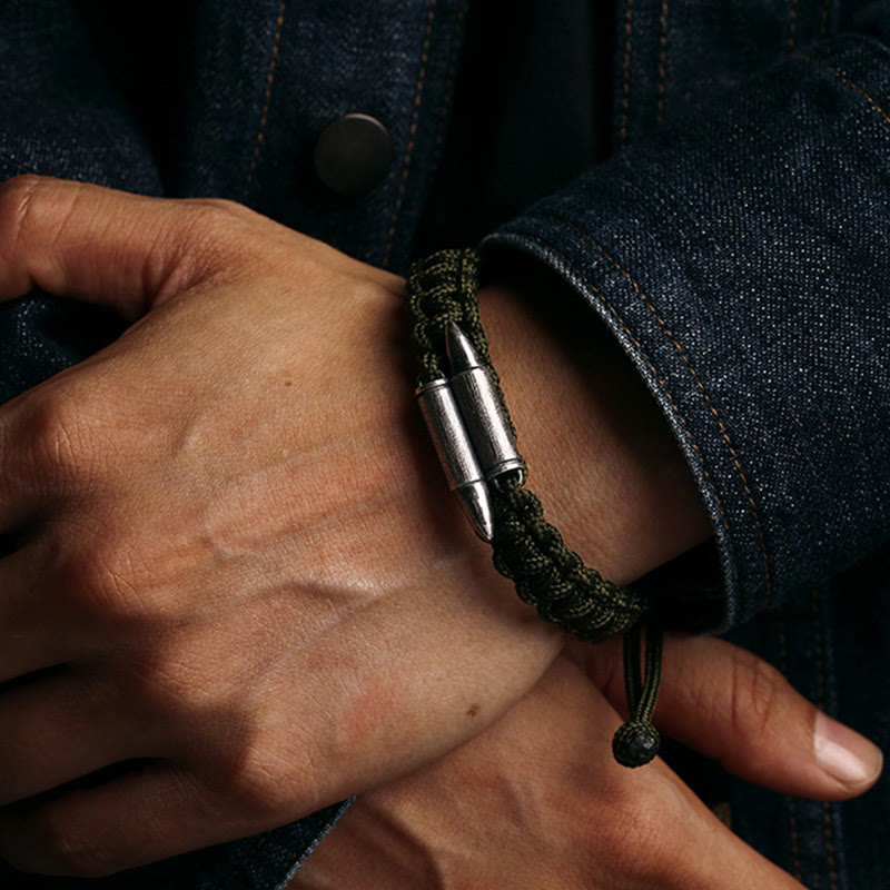 Sterling Silver Braided Rope Spiritual Protection Bracelet