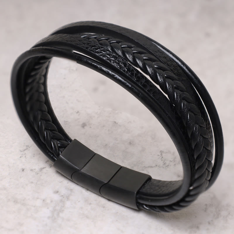 6mm Lava Rock Black Onyx Spiritual Bracelet for Protection