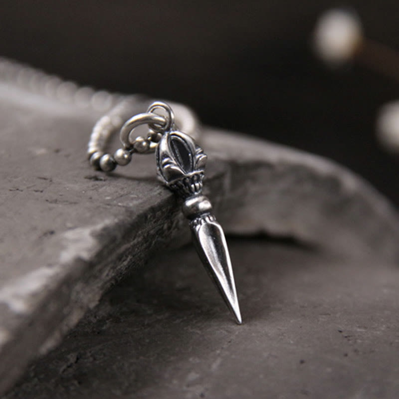 925 Sterling Silber Dorje Vajra Spirituelle Kraft Halskette