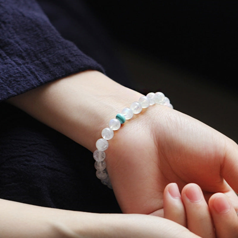 6mm Moonstone Calm Healing Bracelet | Positive Energy