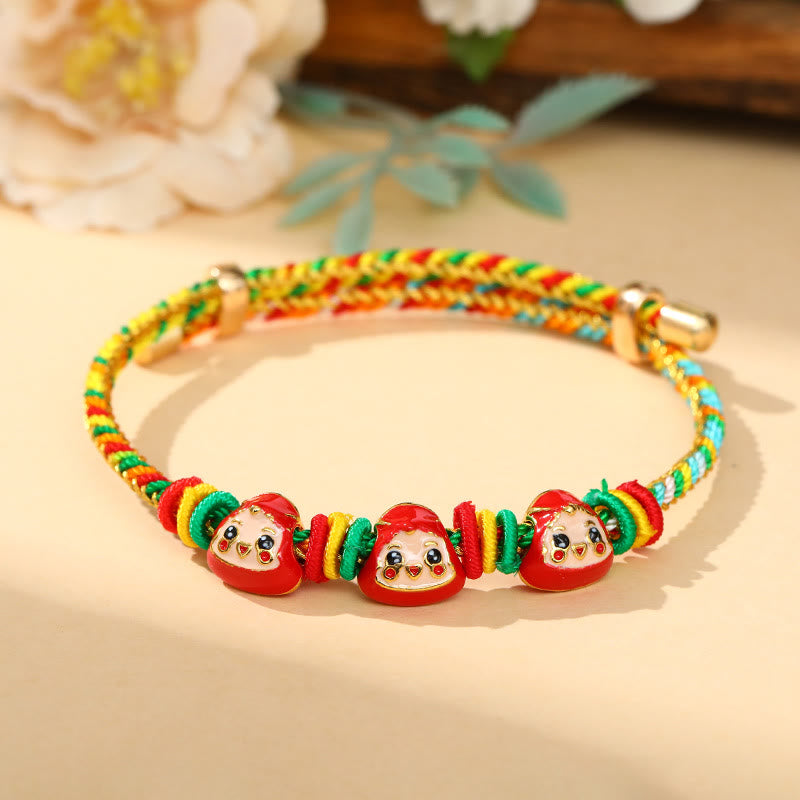 Colorful Rope Zongzi Pattern Luck Bracelet for Adults & Children