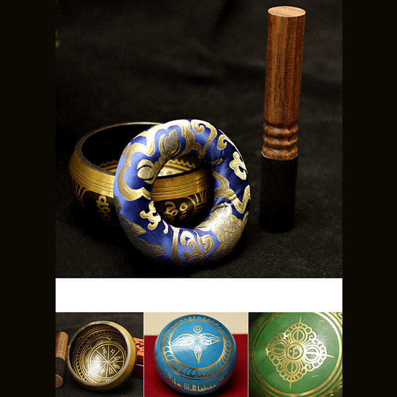 Copper Tibetan Singing Bowl for Meditation and Healing 5.12IN