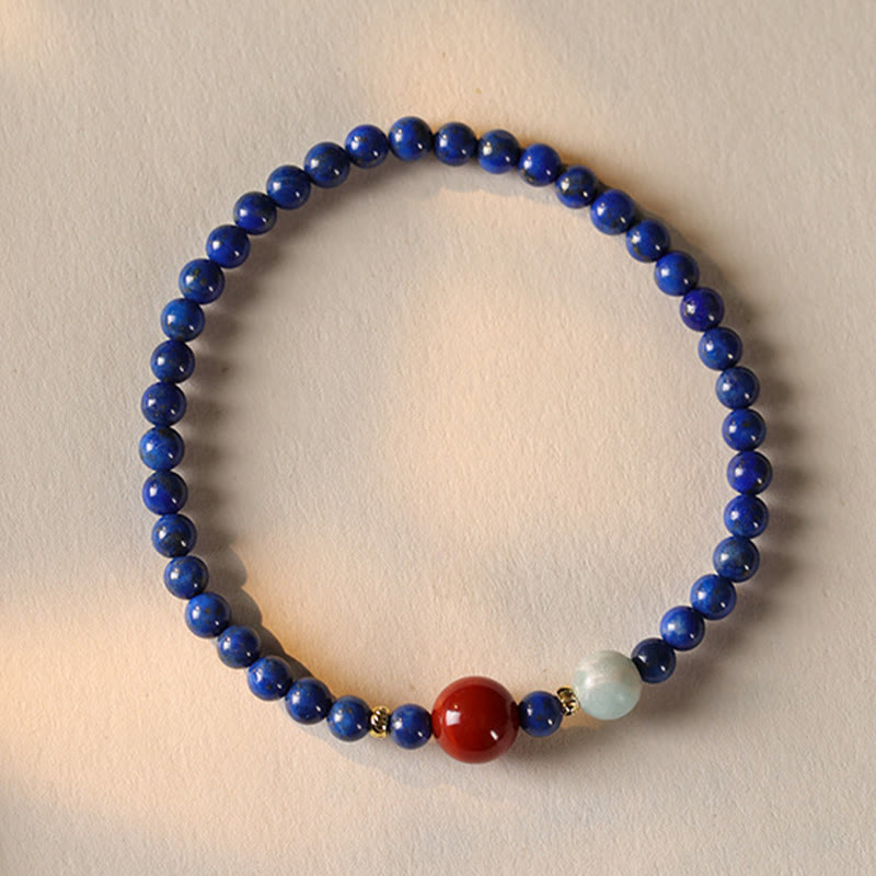 4 mm Lazurit-Armband für Meditation und Gelassenheit