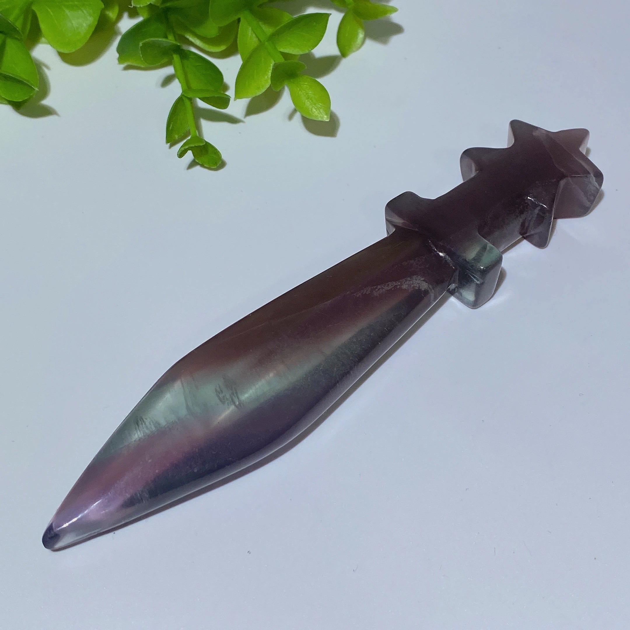 5.1 inch Mixed Crystal Sword Carvings Figurines