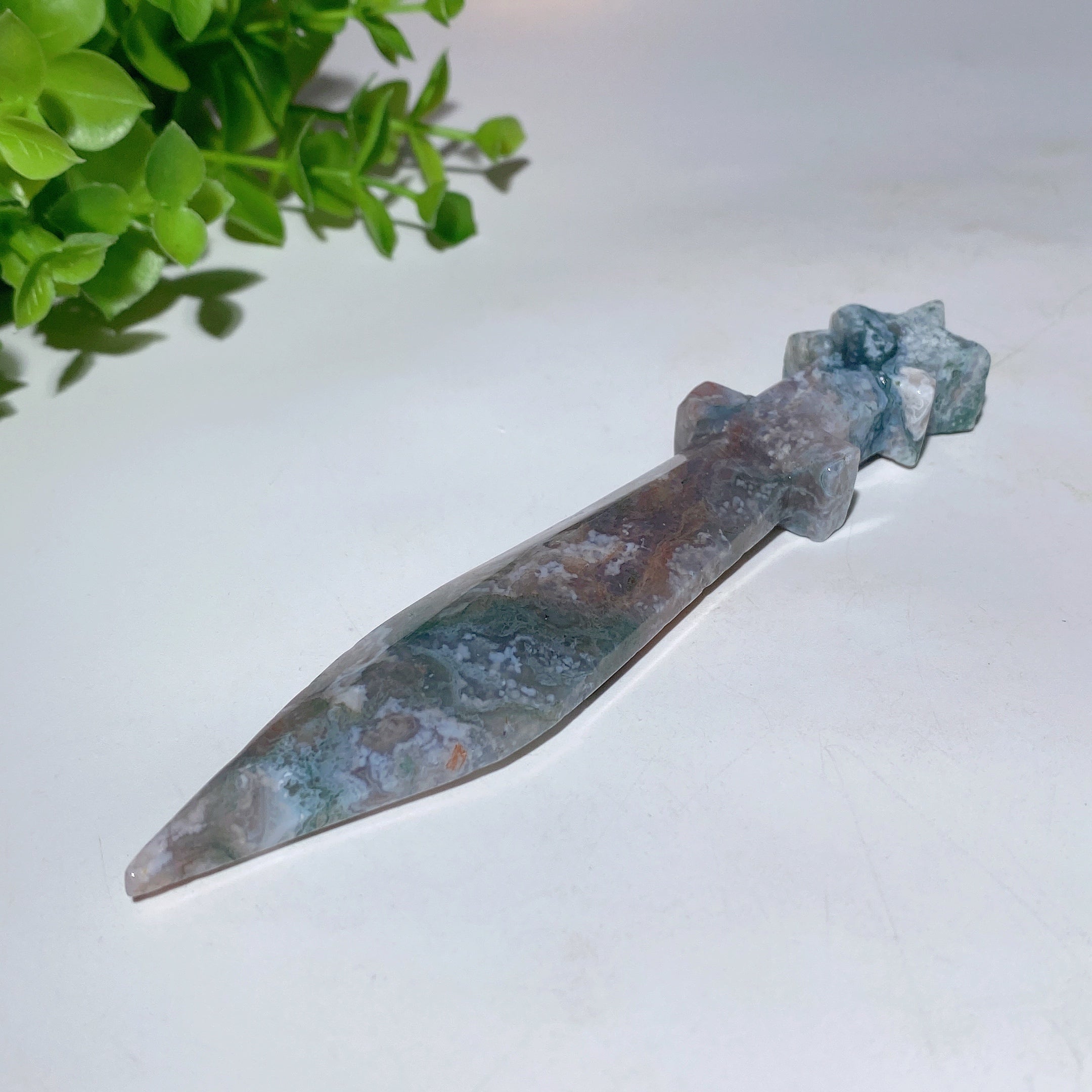 5.1 inch Mixed Crystal Sword Carvings Figurines