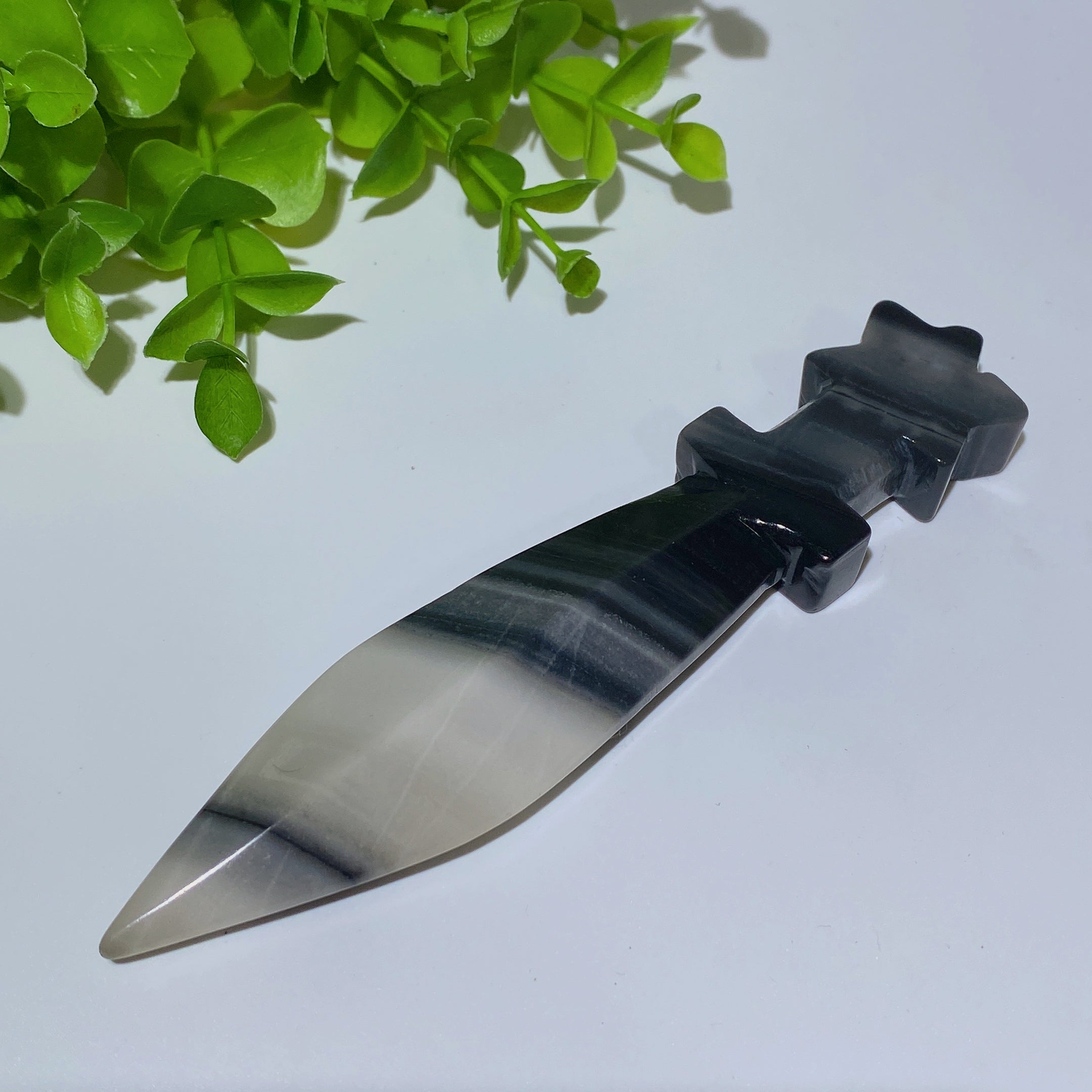 5.1 inch Mixed Crystal Sword Carvings Figurines