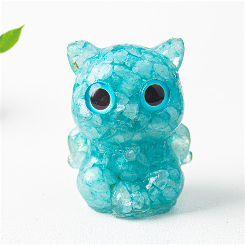 5,5 cm große Feng-Shui-Dekoration aus Kristallharz für positive Energie im Haus