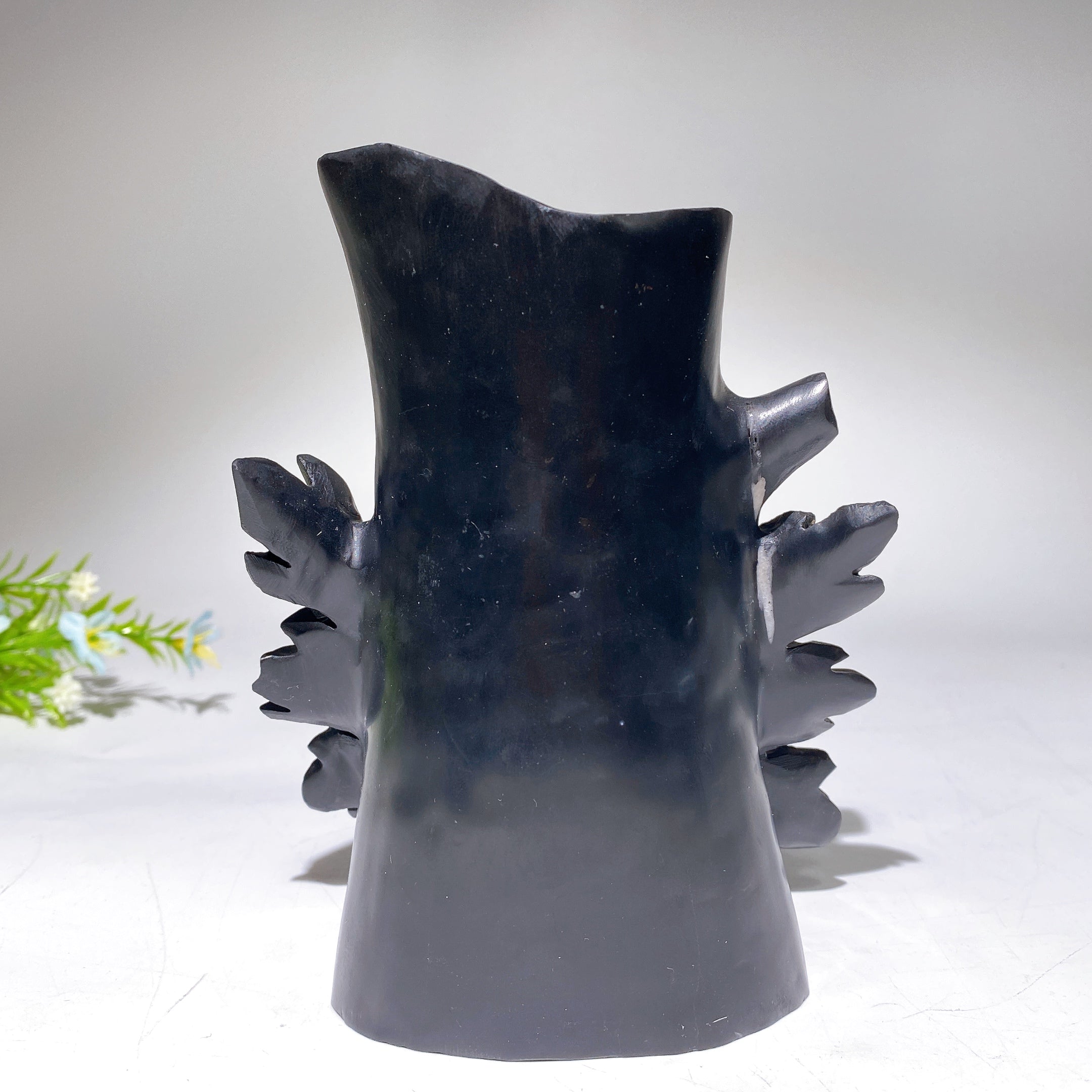 5.7" Crystal Chrysanthemum Pen Holder Sculpture