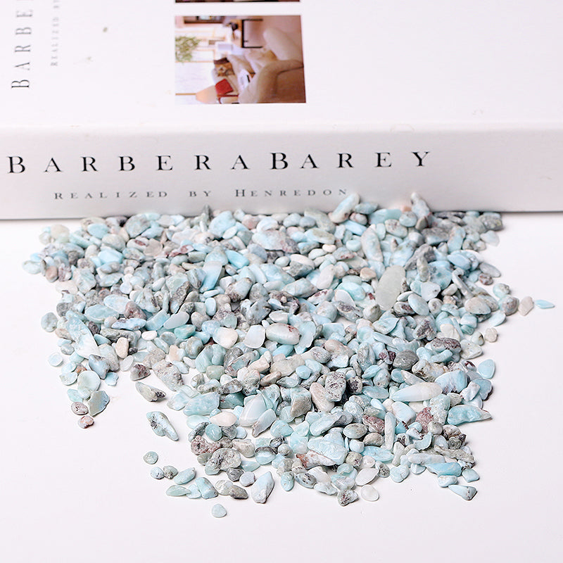5-7mm Natural Larimar Chips Crystal Stones for Healing