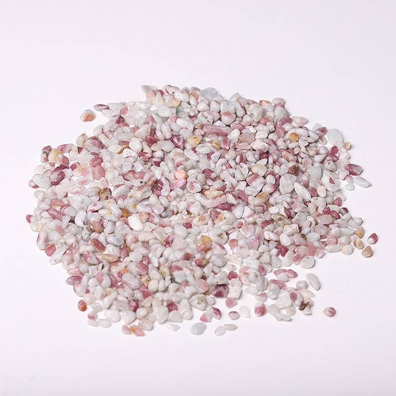 5-7mm Natural Pink Tourmaline Crystal Chips for Healing