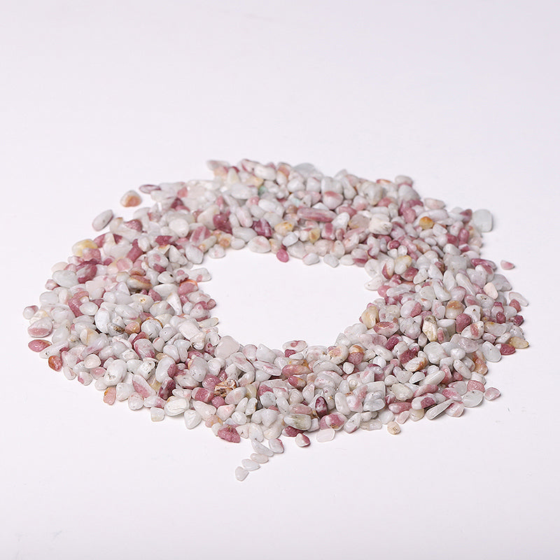 5-7mm Natural Pink Tourmaline Crystal Chips for Healing