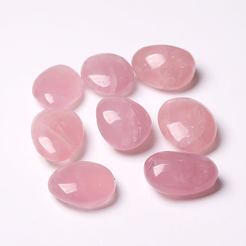 50mm Rose Quartz Tumbled Stones for Healing & Decoration