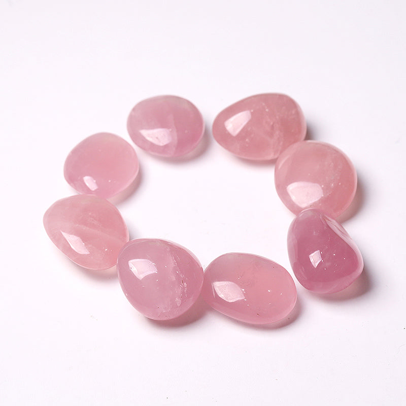 50mm Rose Quartz Tumbled Stones for Healing & Decoration