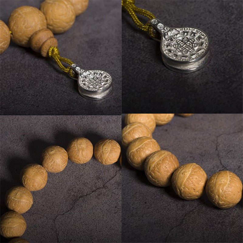 15 mm Bodhi Seed Handgelenk-Mala für Glück und Glücksverheißung