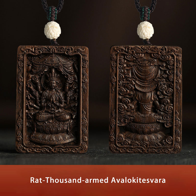 Chinesisches Sternzeichen Adlerholz PiXiu Drache Frieden Halskette Anhänger