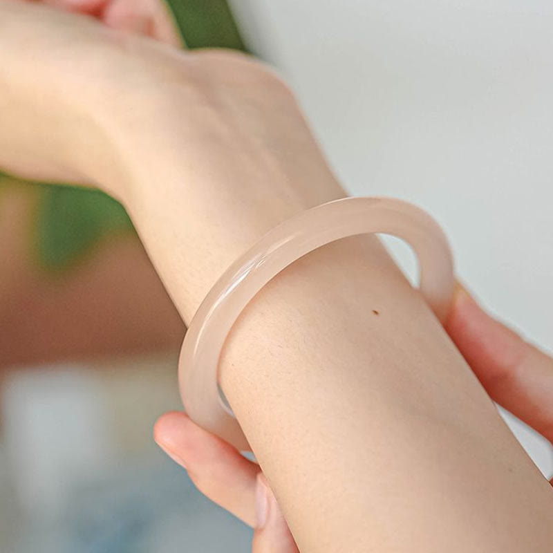 52 mm rosa Jade-Armband zur Selbstliebe für Harmonie und Frieden