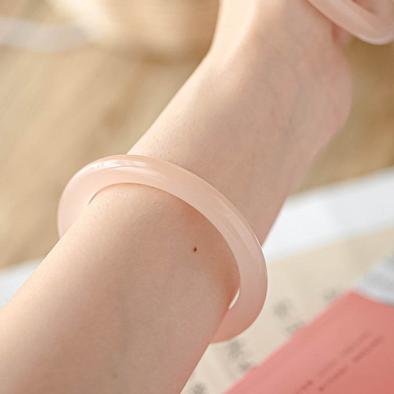 52 mm rosa Jade-Armband zur Selbstliebe für Harmonie und Frieden