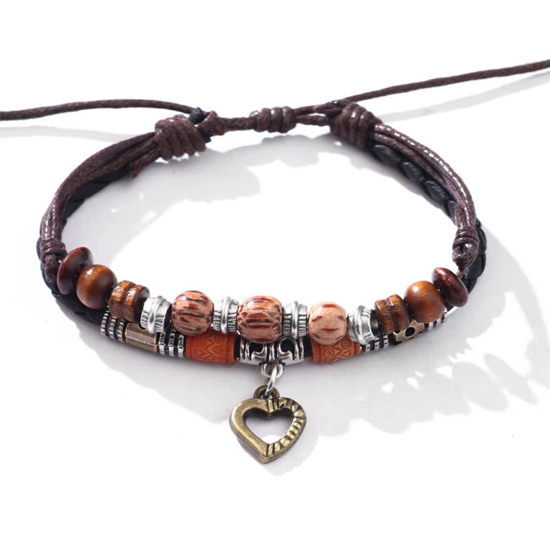 Kupfer-Set mit Herzperlen und Heilungskette und Armband