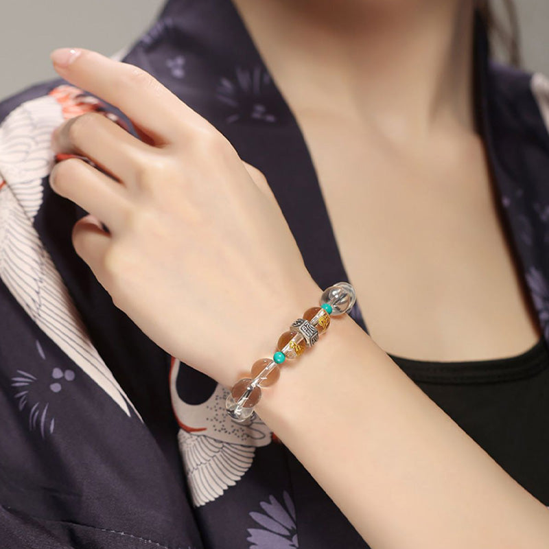10 mm Hetian Jade Chinesisches Sternzeichen Heilarmband