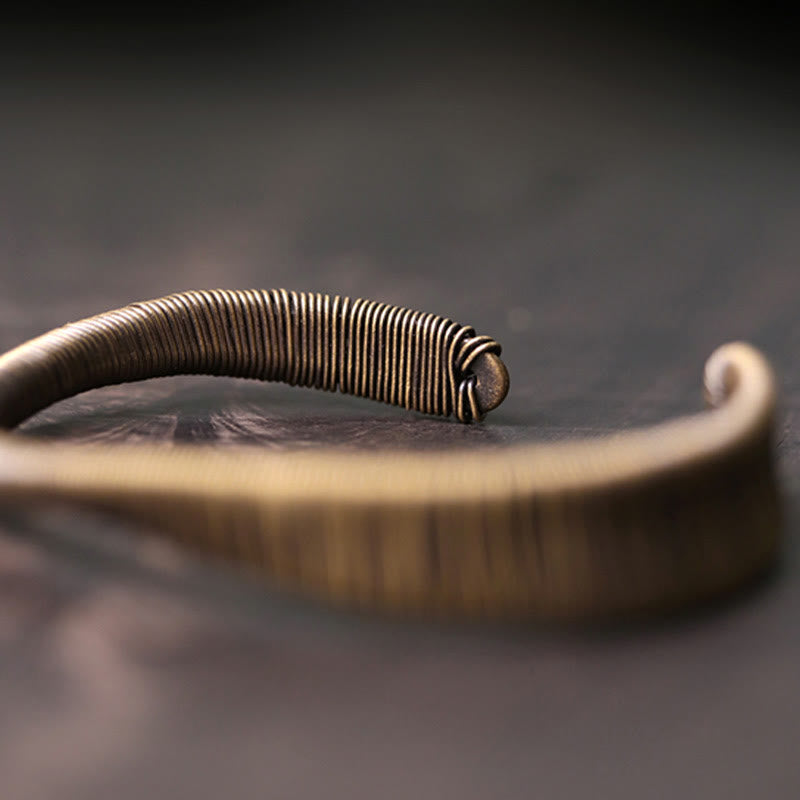 Copper Adjustable Cuff Bracelet for Luck and Wealth | Spiritual Bracelets