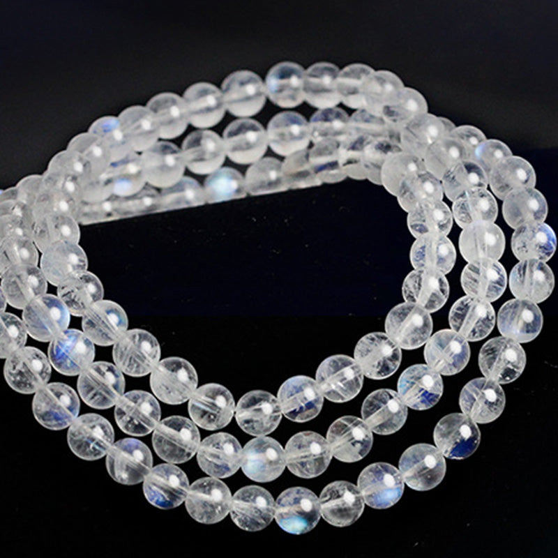 5mm Genuine Moonstone Healing Bracelet for Positive Energy