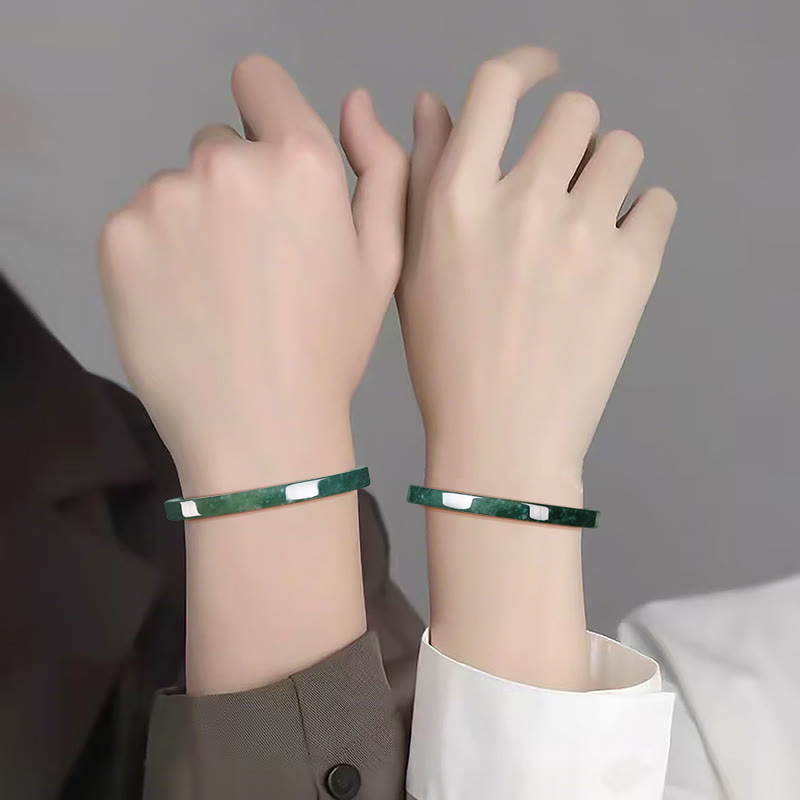 54 mm großes Armband aus natürlicher Jade für Wohlstand