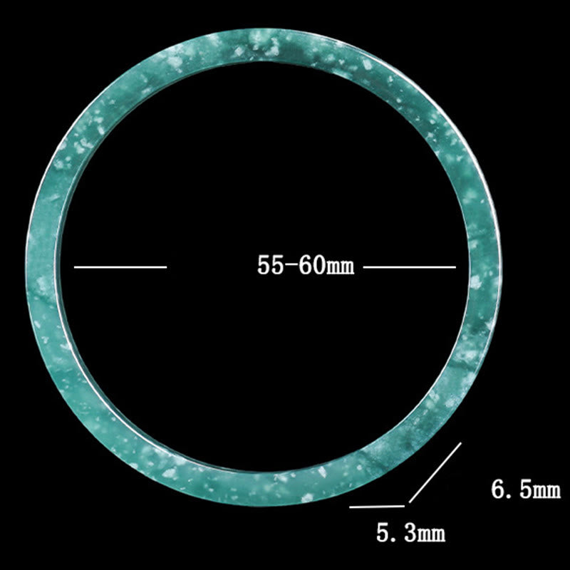 54 mm großes Armband aus natürlicher Jade für Wohlstand
