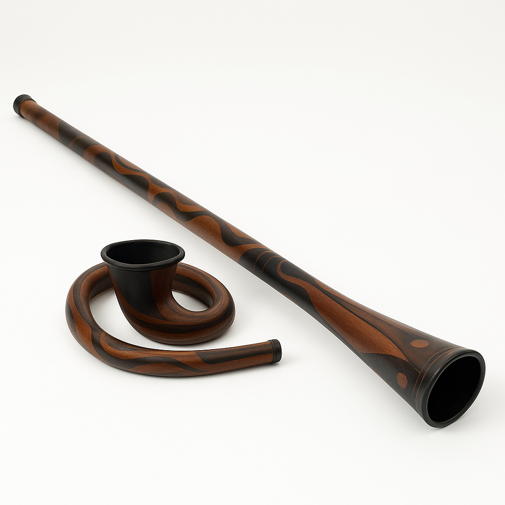 55" Professionelles Didgeridoo-Instrument - geröstetes Holz