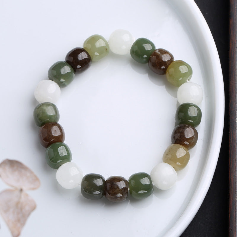 Gradient Jade Luck Blessing Bracelet | Unisex Jade Jewelry