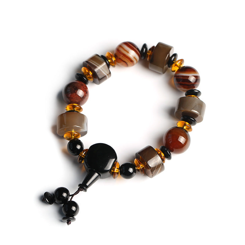 Natural Sardonyx Spiritual Luck Bracelet for Courage