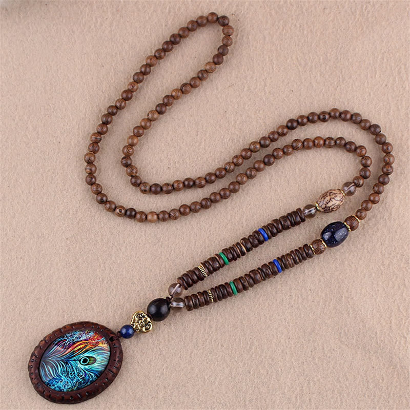 Wenge Wood Elephant Necklace for Protection & Wisdom