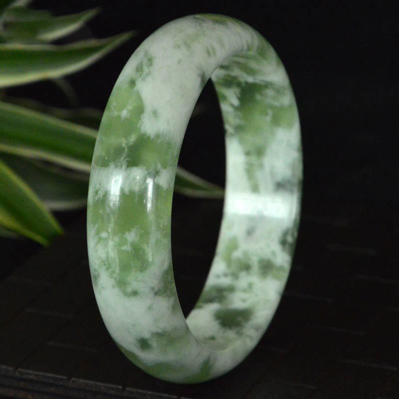 58–60 mm natürlicher Jade-Armreif für Glück und Wohlstand