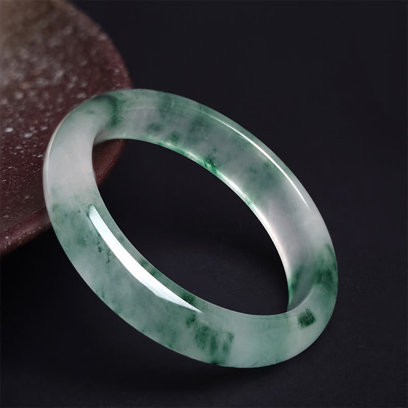 58 mm Jade-Armreif für Glück, Wohlstand und Fülle