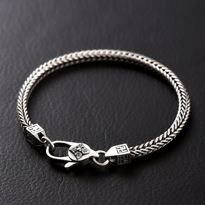 Copper Spiritual Power Chain Bracelet | Vajra Swastika Energy