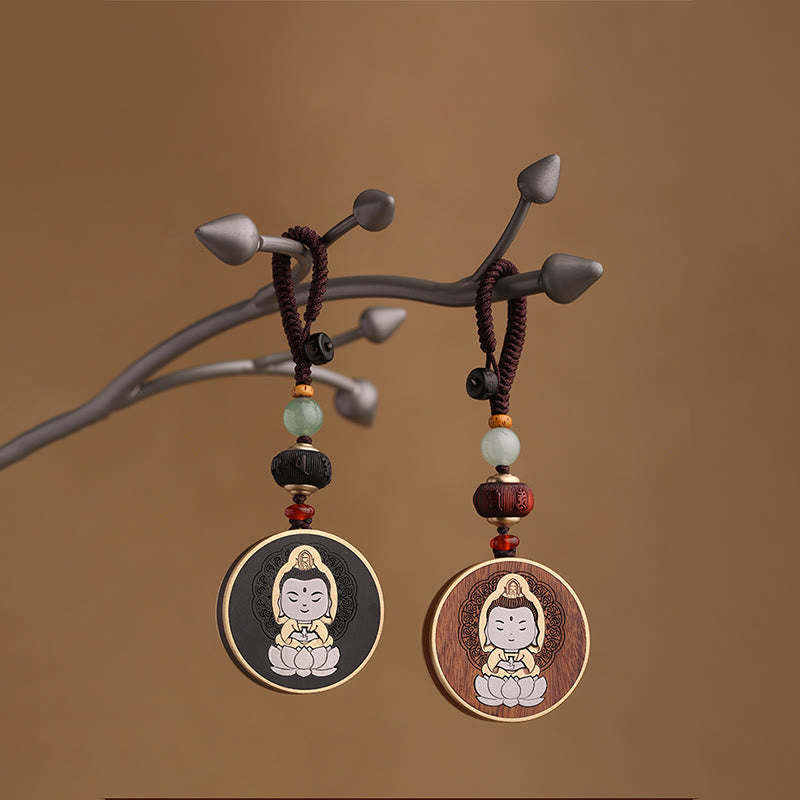 Ebony Rosewood Spiritual Balance Car Key Chain | Healing Sounds