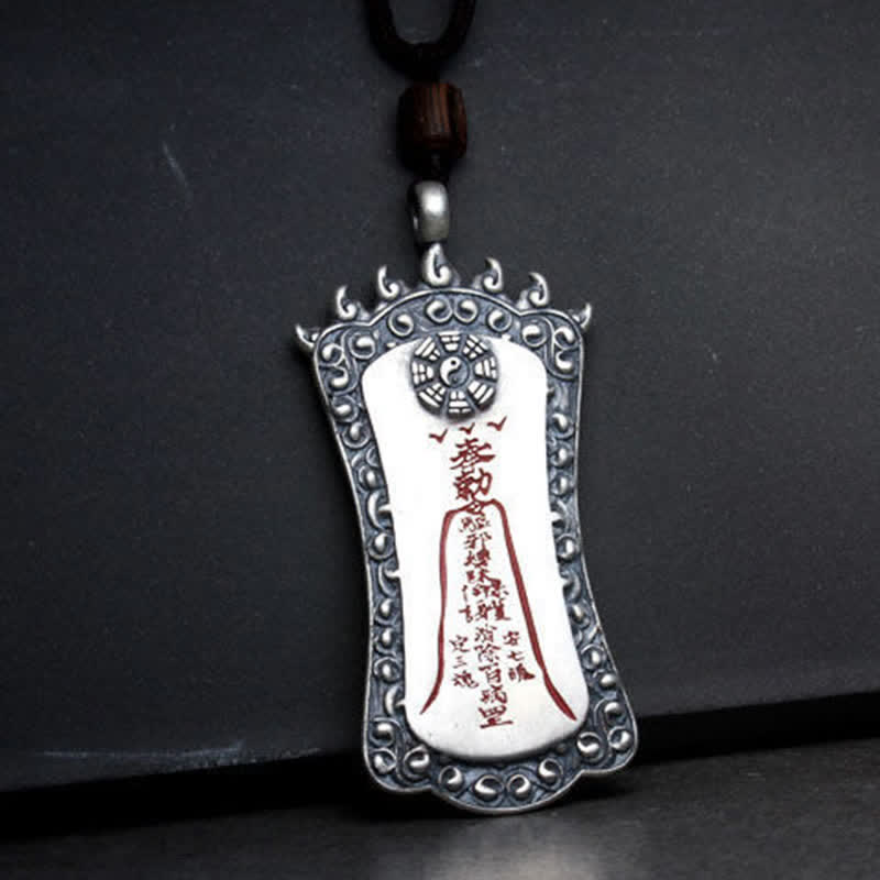 Unisex Feng Shui Pixiu Cinnabar Balance Necklace Pendant