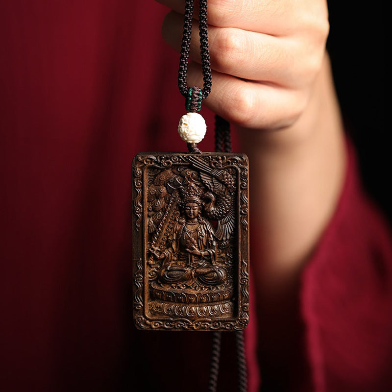 Chinesisches Sternzeichen Adlerholz PiXiu Drache Frieden Halskette Anhänger