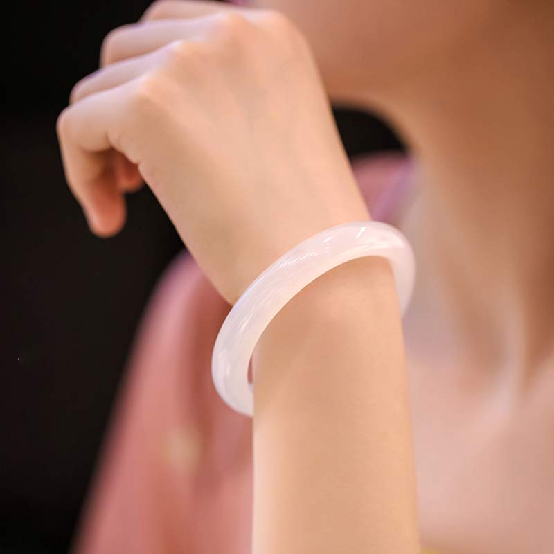 Chalcedon Harmonie Armband Positive Energie Armreif 54mm