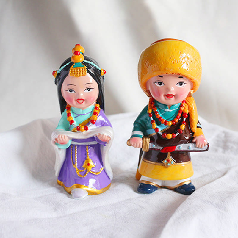 11 cm handbemaltes tibetisches spirituelles Figuren-Ornament