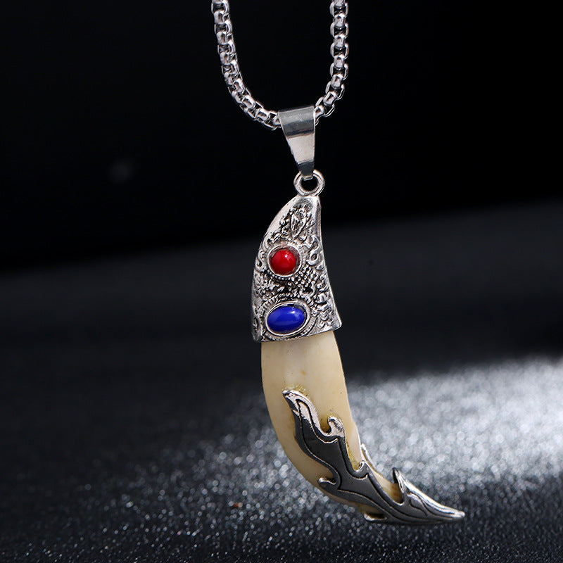 Titanium Steel Balance Necklace Pendant for Spiritual Protection