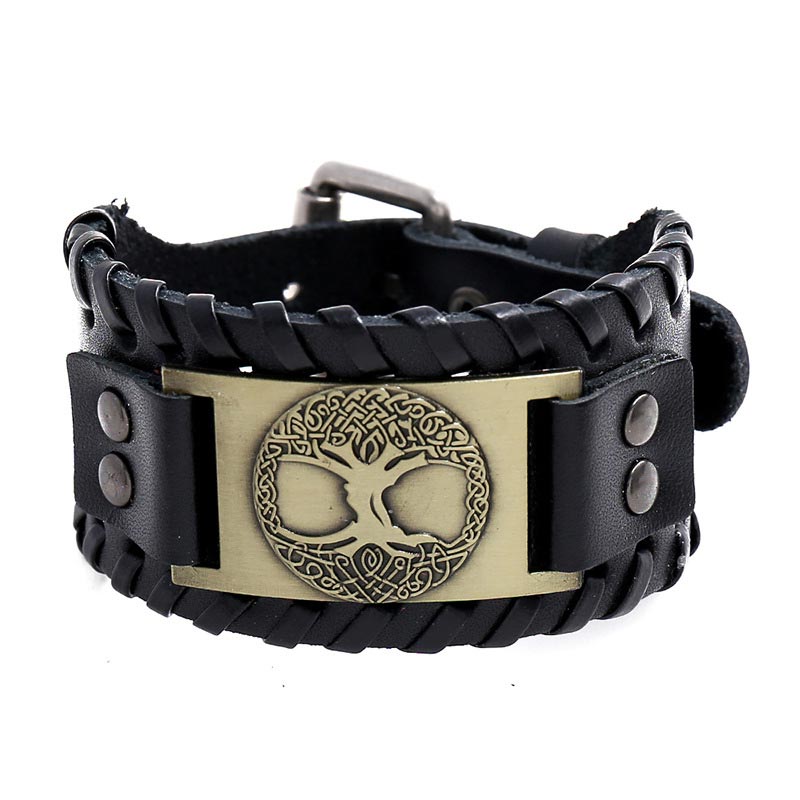 Unisex Tree Of Life Leather Bracelet | Balance & Luck