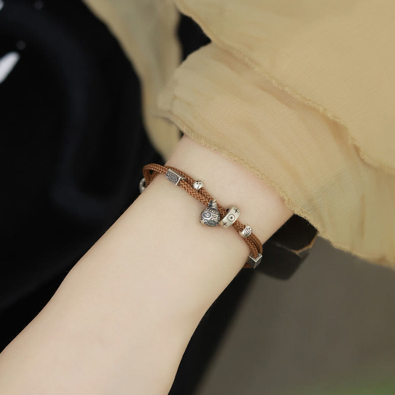 925 Sterling Silver Koi Fish Bracelet for Prosperity & Luck