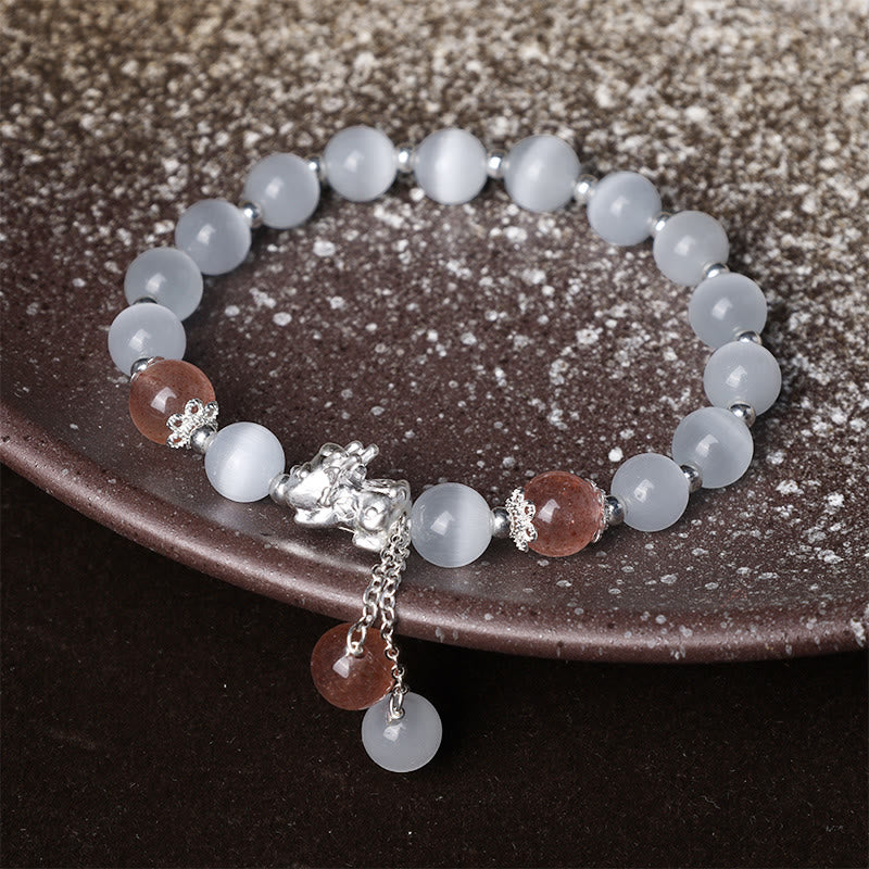 Natural Cat's Eye Moonstone Spiritual Support Bracelet