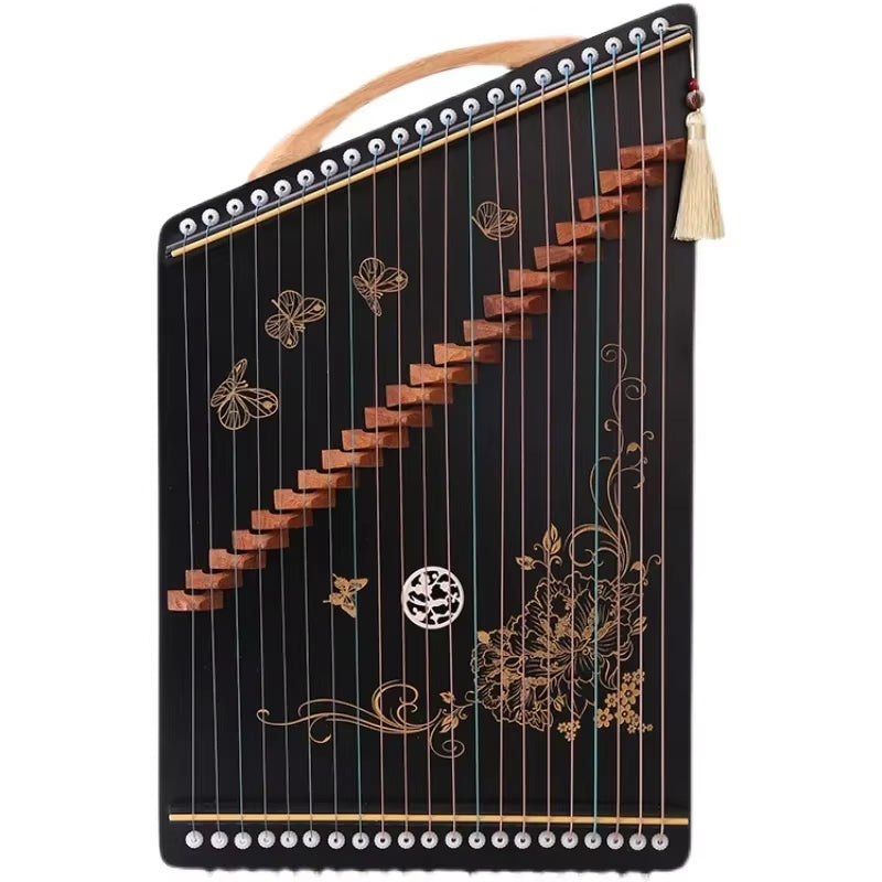 21 String Portable Guzheng for Kids Beginner Fingering Practice Small Guzheng Chinese Zither Traditional Musical Instrument Gift