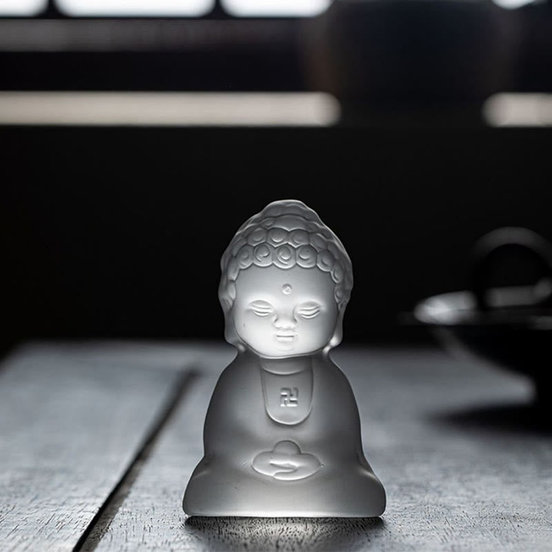 Mini Tathagata Liuli Buddha Serenity Schreibtischdekoration