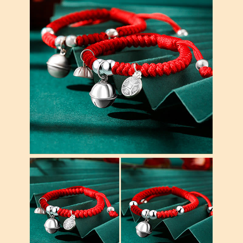 Kids Sterling Silver Spiritual Bracelet With Fu Character Charm