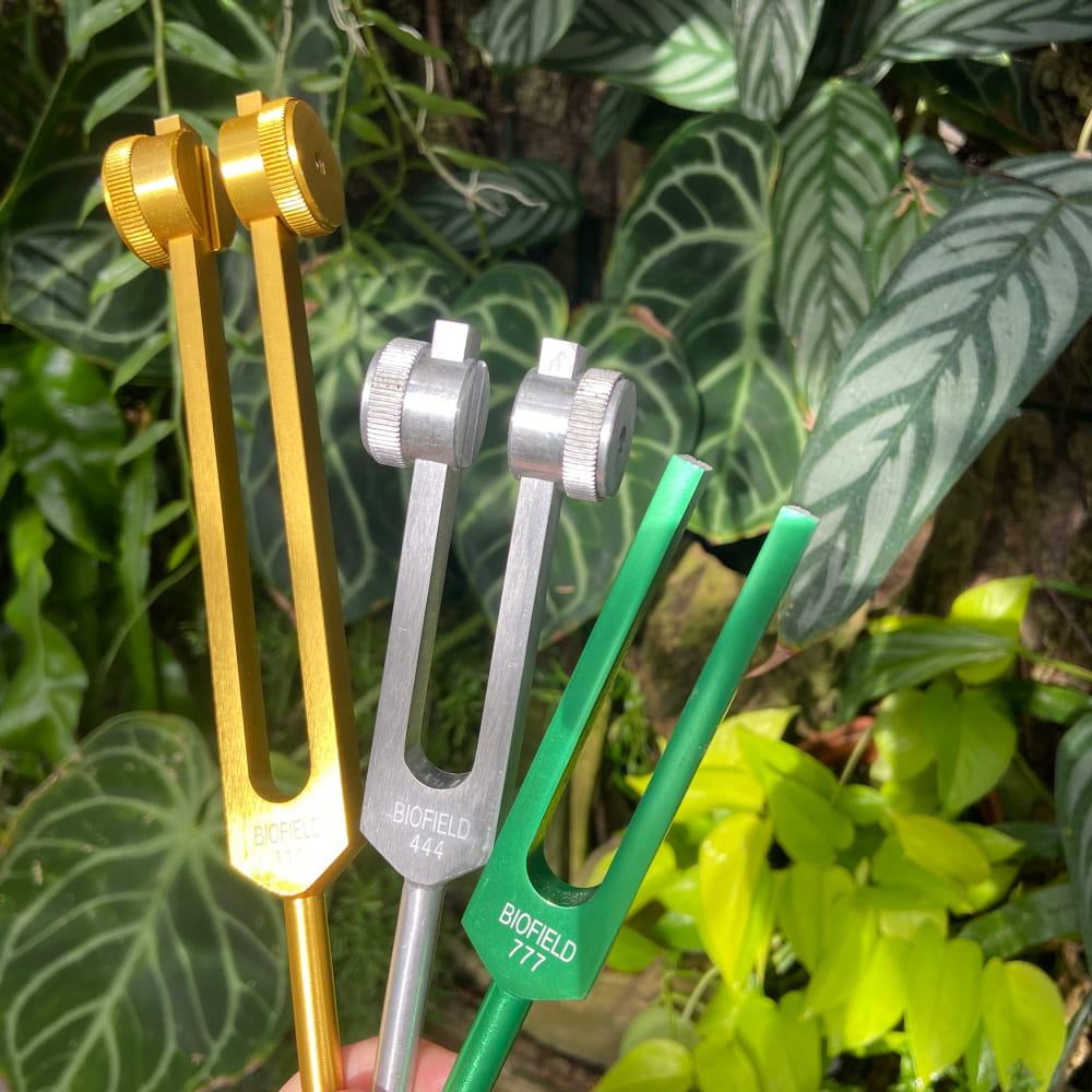 5pc Tuning Fork Set for Healing & Manifestation 528 Hz & More - On sale