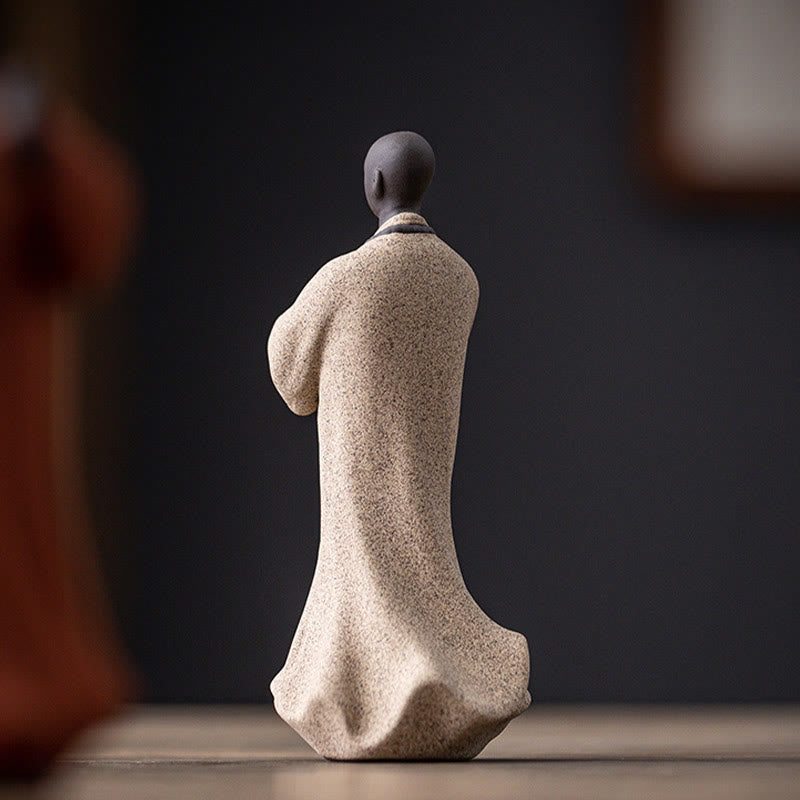 5 x 5 x 13 cm meditierende Buddha-Statue aus Keramik für Gelassenheit