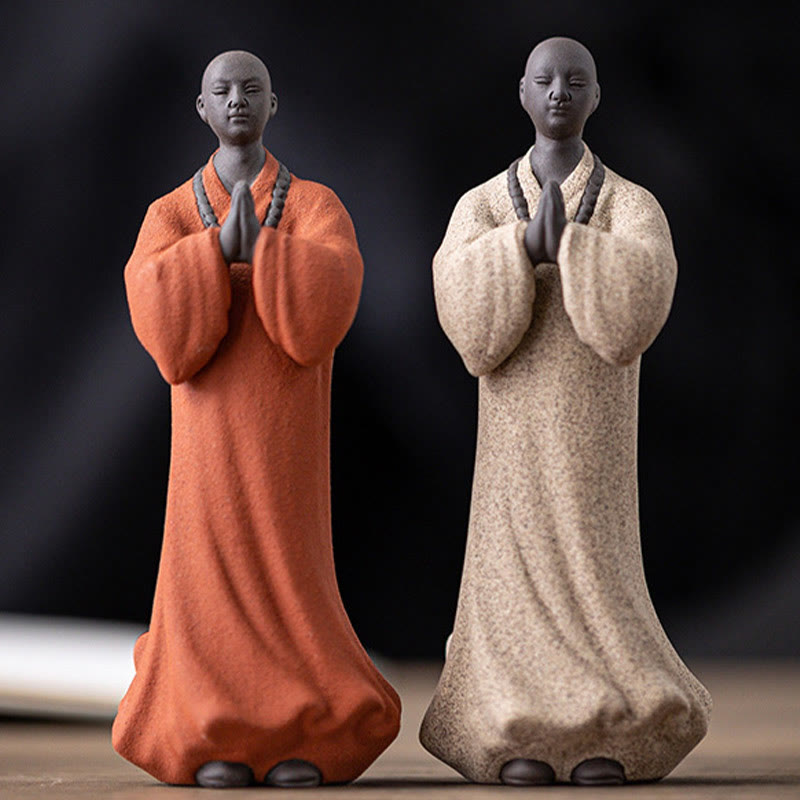5 x 5 x 13 cm meditierende Buddha-Statue aus Keramik für Gelassenheit