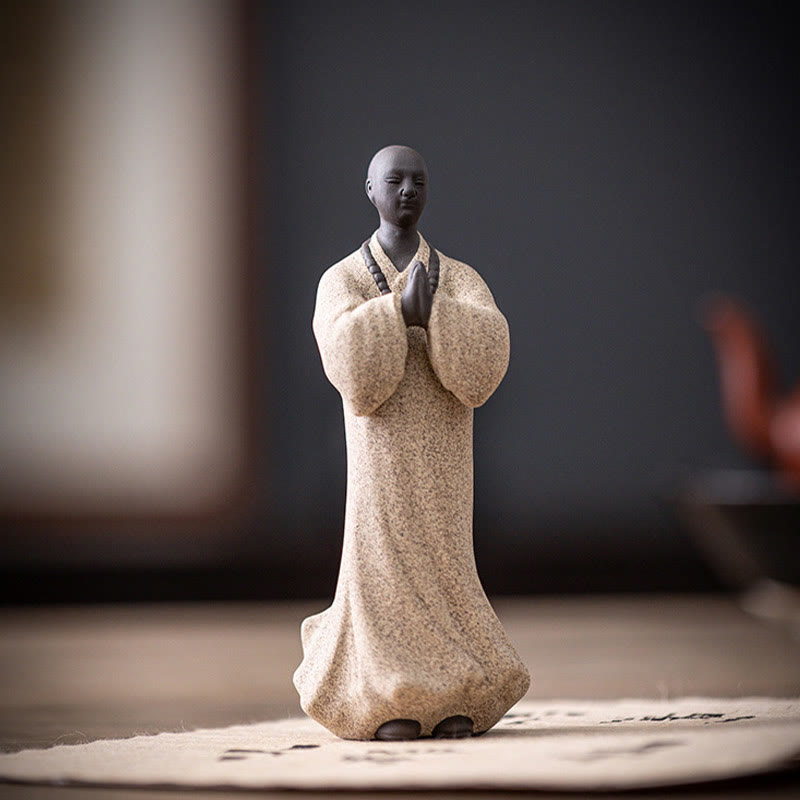 5 x 5 x 13 cm meditierende Buddha-Statue aus Keramik für Gelassenheit